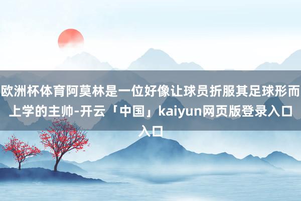 欧洲杯体育阿莫林是一位好像让球员折服其足球形而上学的主帅-开云「中国」kaiyun网页版登录入口