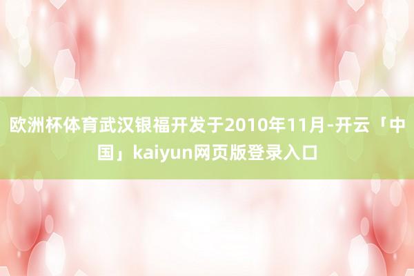 欧洲杯体育武汉银福开发于2010年11月-开云「中国」kaiyun网页版登录入口
